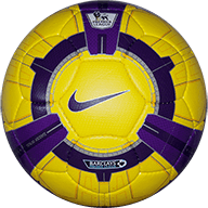 yellow purple premier league ball