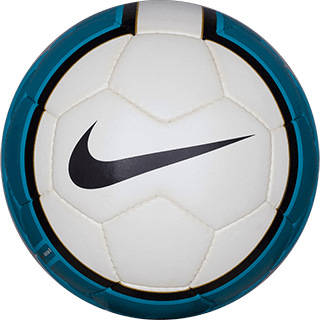 blue and white premier league ball